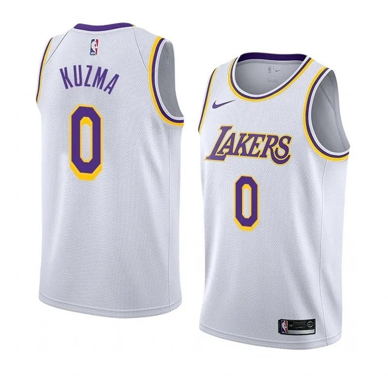 Lakers Retro Round Neck Hot Pressed 