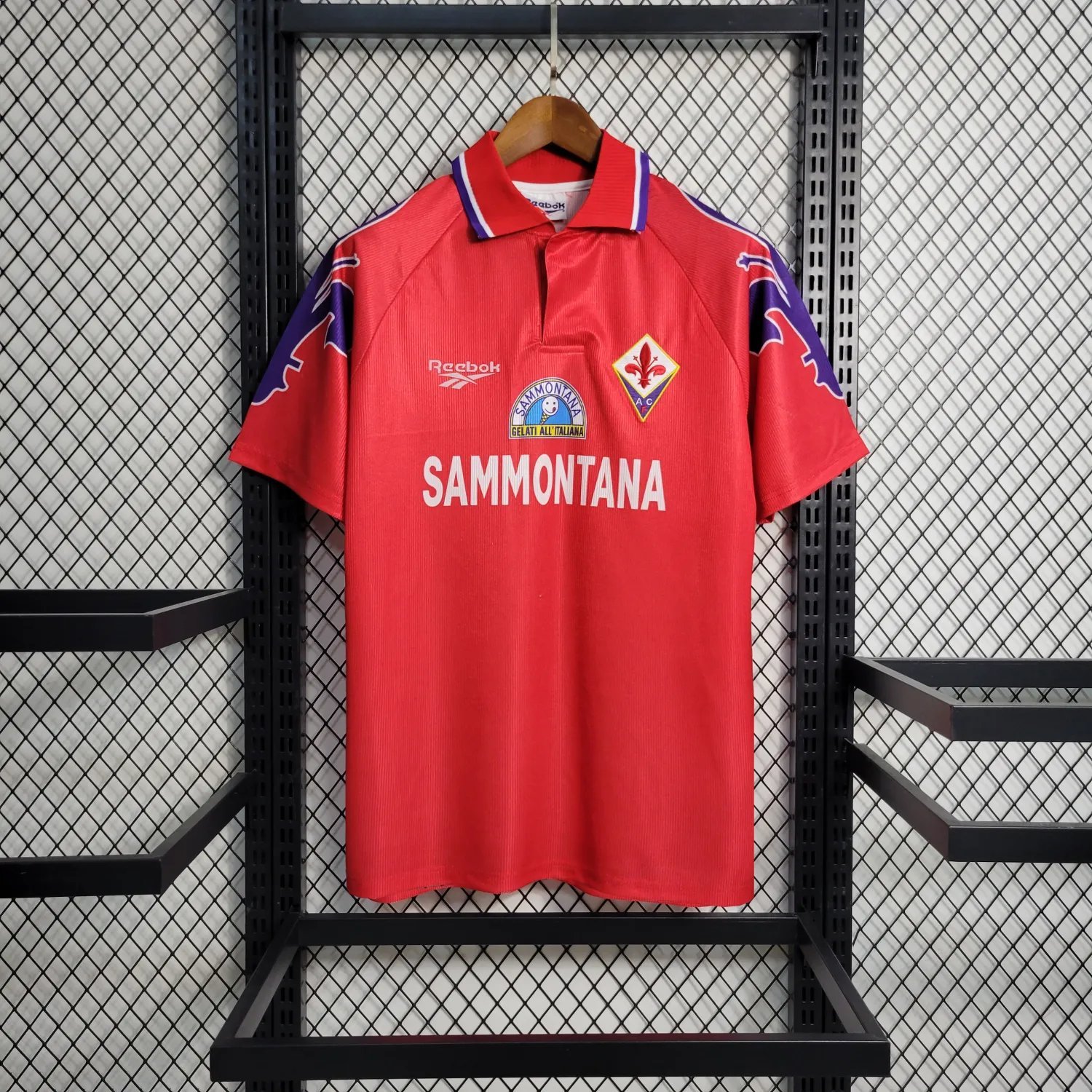 95-96 Fiorentina Red Retro 