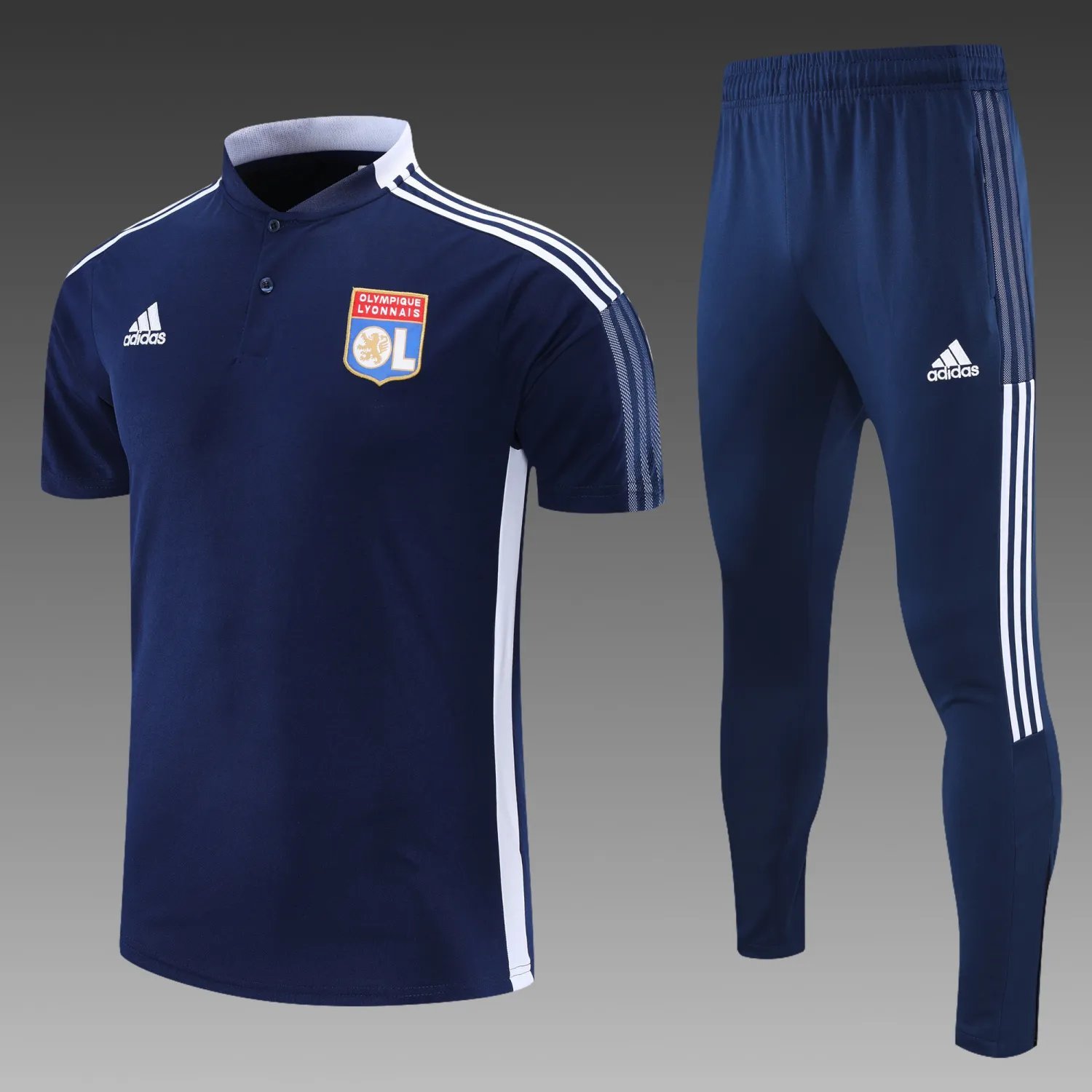 Lyon POLO dark blue Short Sleeve Suit
