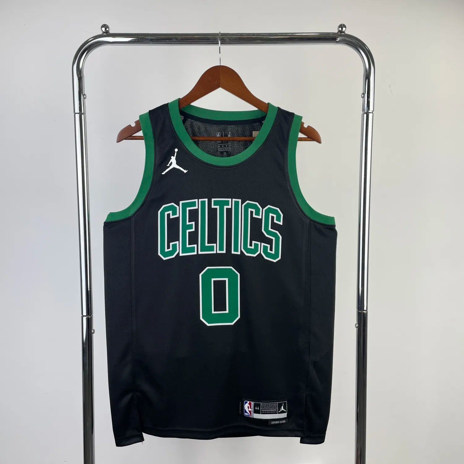 2023 Celtics Black 0#TATUM Hot Pressed 