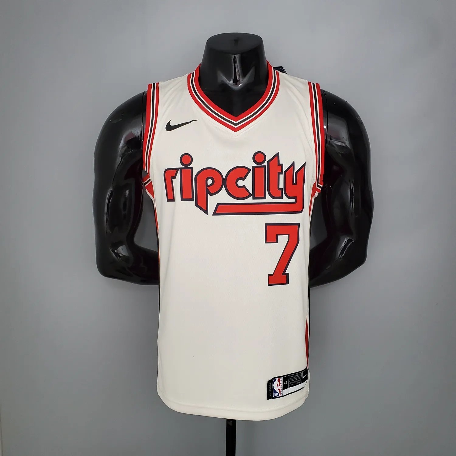 ROY#7 Portland Trail Blazers Beige NBA  