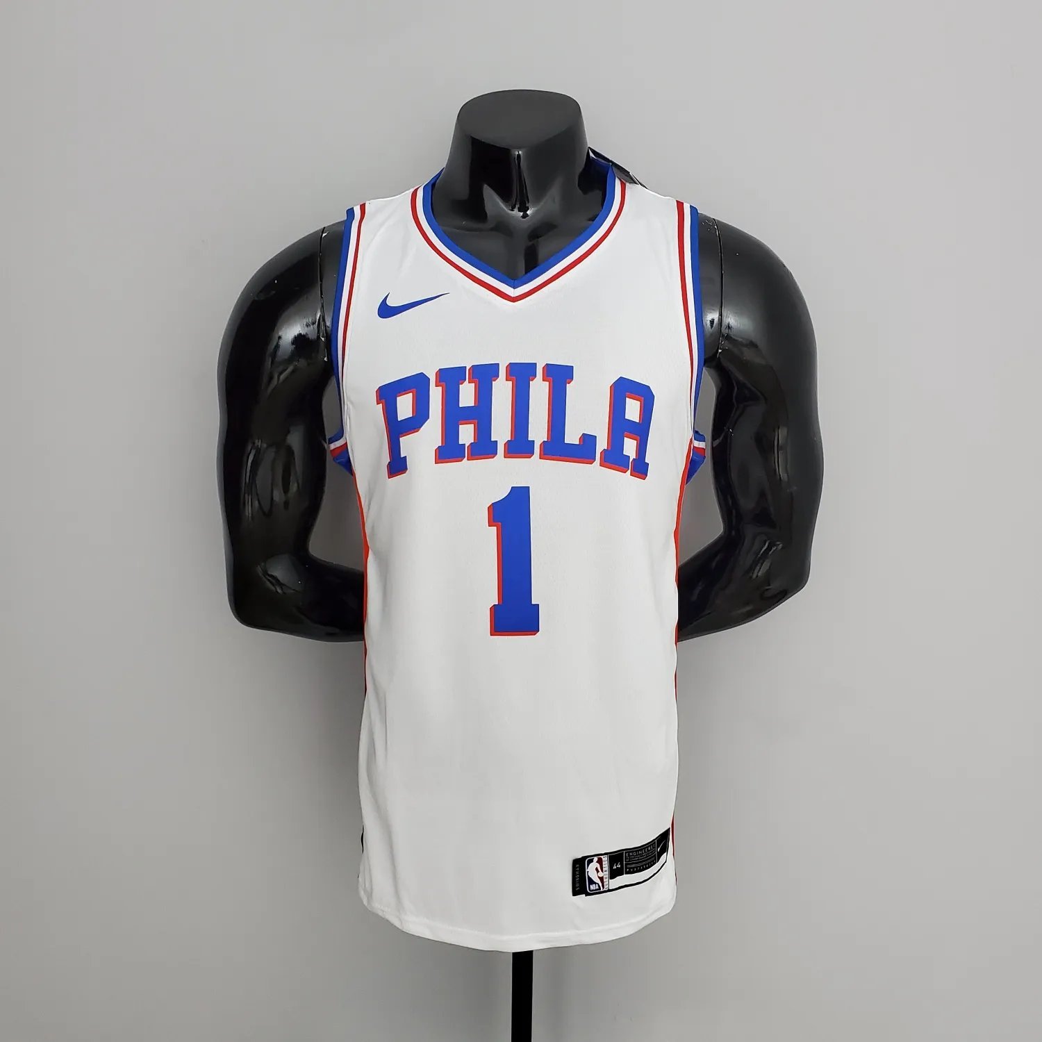 76ers Harden #1 V-Neck White