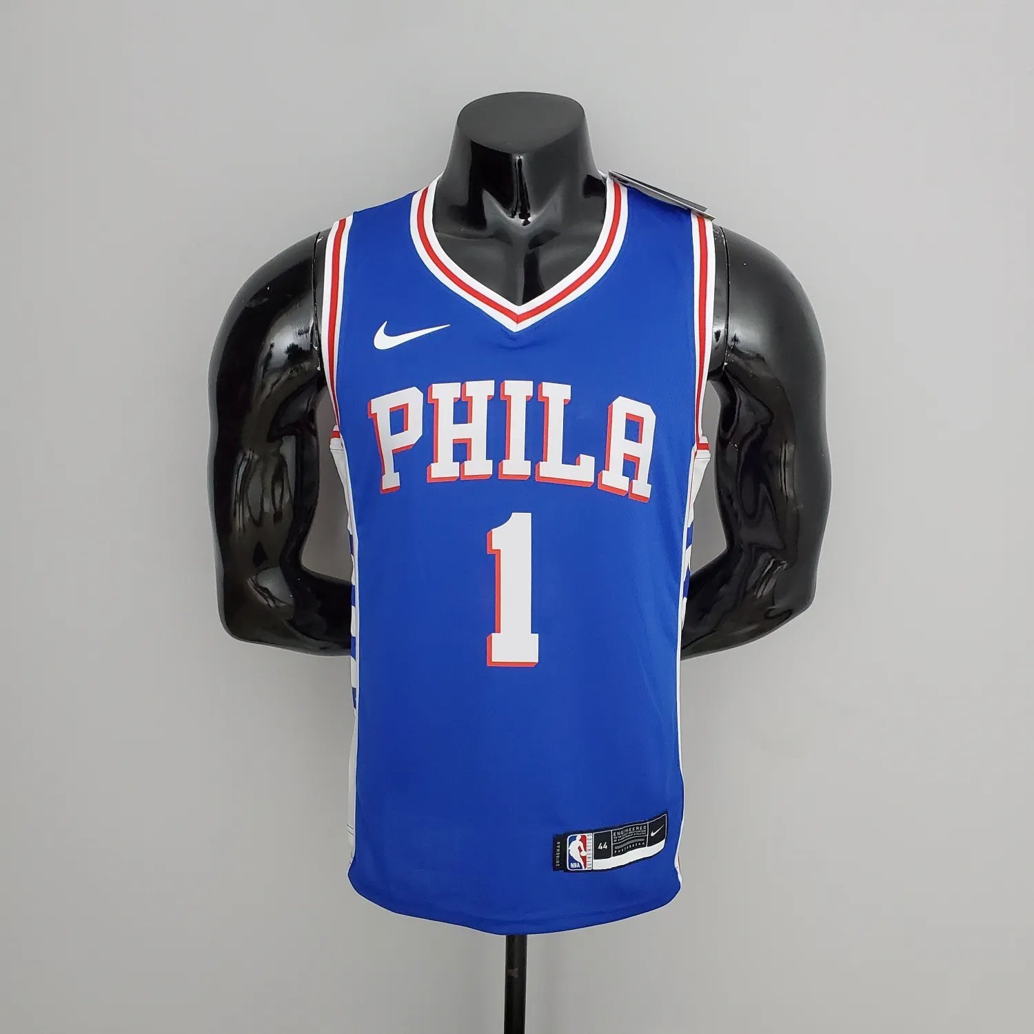 76ers Harden #1 V-Neck Blue
