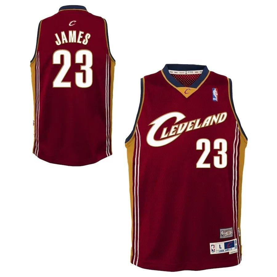 2003-04 Cleveland Cavaliers Hardwood Classics LeBron James#23 Swingman NBA 