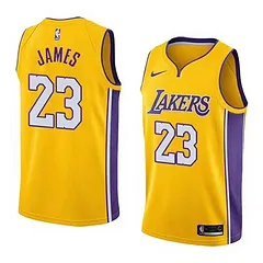 Lakers Yellow V-Neck Hot Pressed 