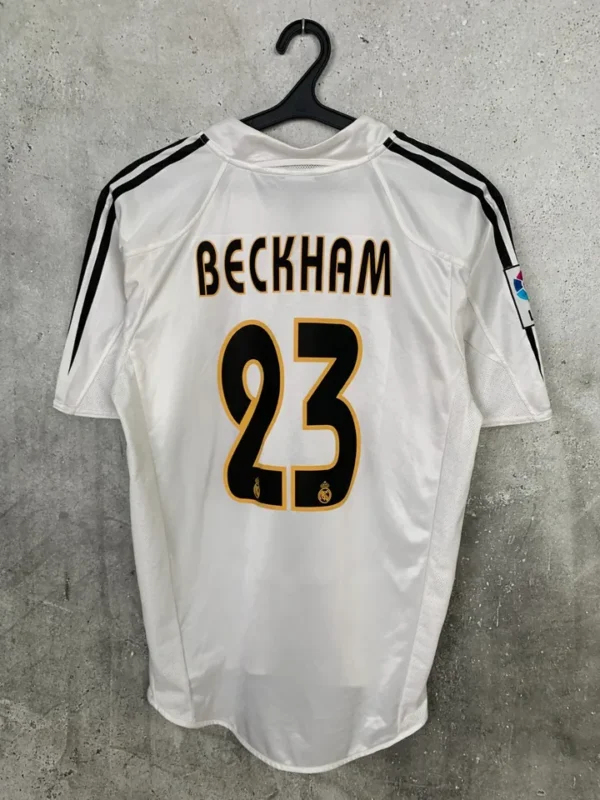 Real Madrid 04/05 Home Beckham 23 - Image 3